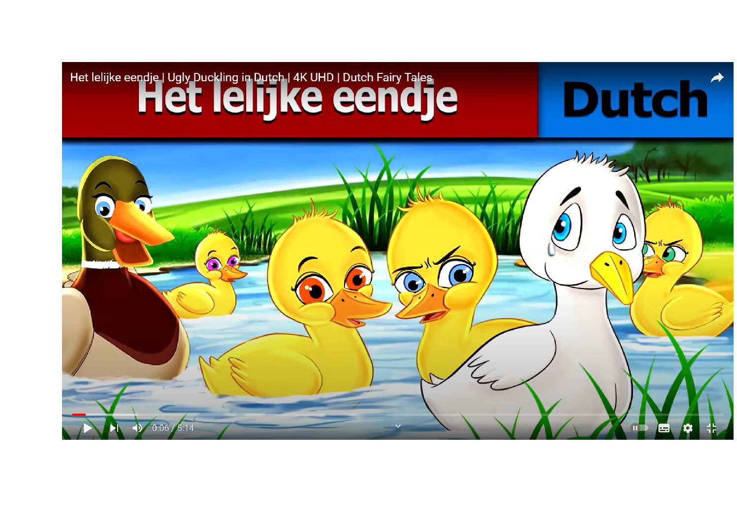 Het lelijke eendje…..